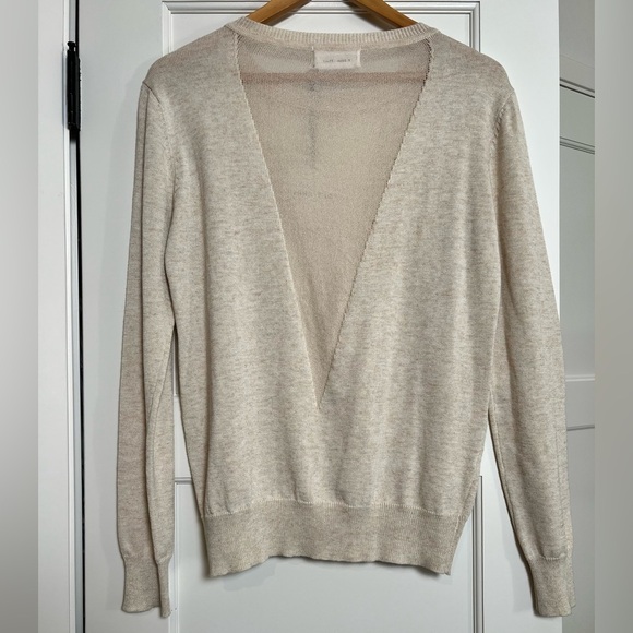 NWT Line & Dot Cream Crew Neck Sweater (Med) - Picture 4 of 4